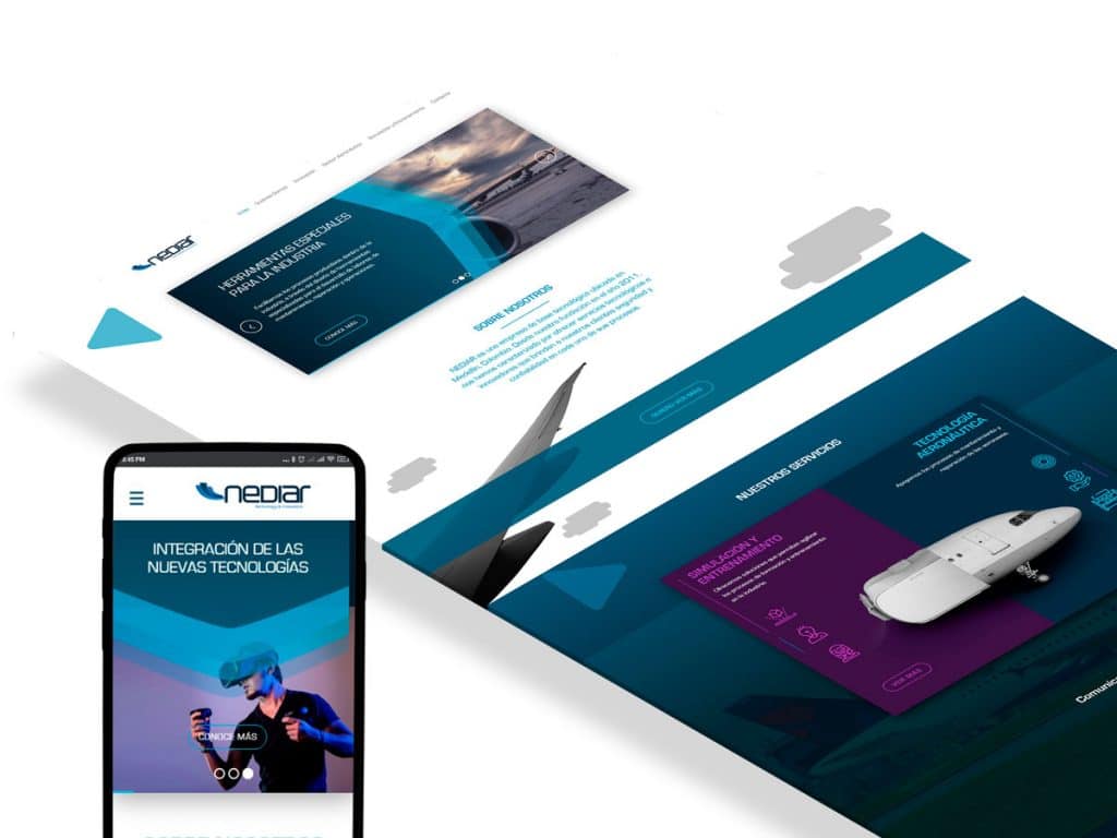 Sitio web Nediar – Tecnología Aeronáutica